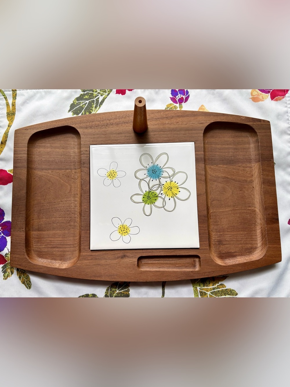 MCM Vintage Nobility Permaware Serving Tray in “Mist” Design